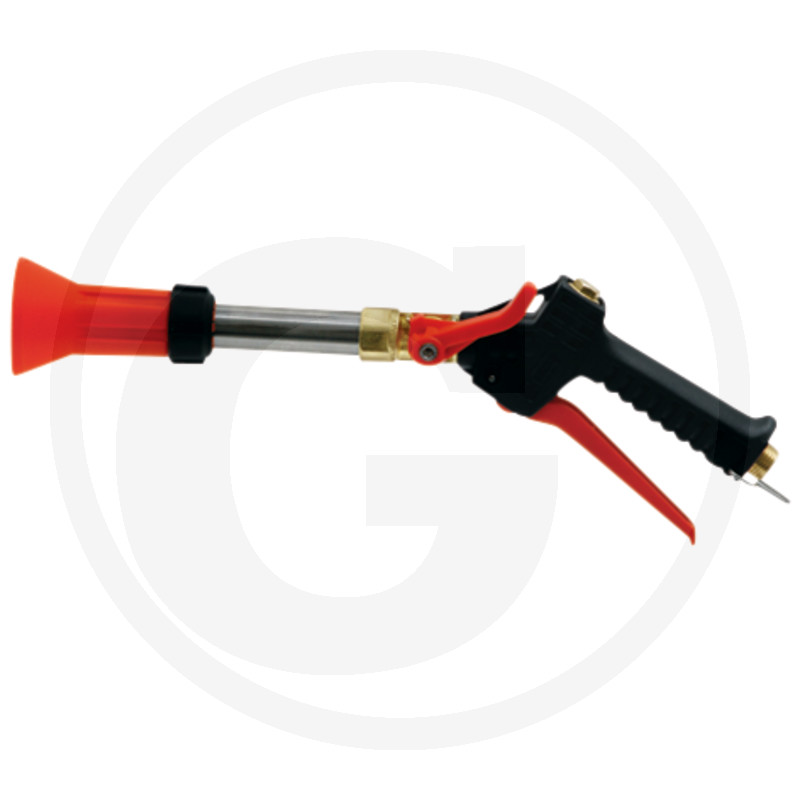 PISTOLA DE PULVERIZACION BRAGLIA TURBO 400 CON ASA DE PLASTICO Y CONEXION CON ROSCA FIJA 1/2″