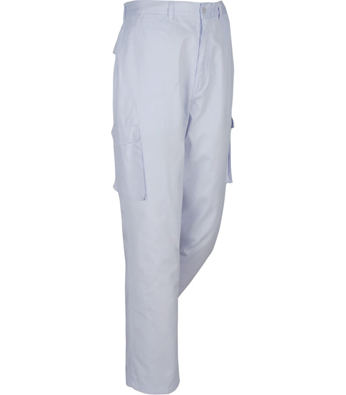 PANTALON multibolsillos industrial blanco unisex